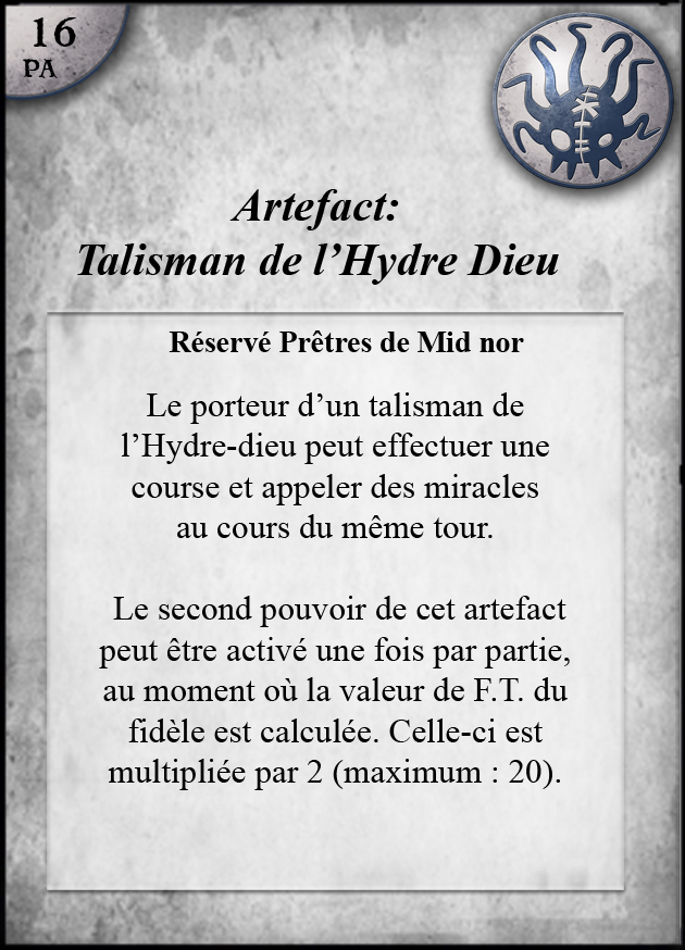 artefact mid talisman hydre dieu